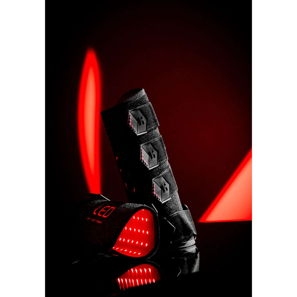 Horseware Leg Wraps LED Red Light Therapy Pair Noir/Noir