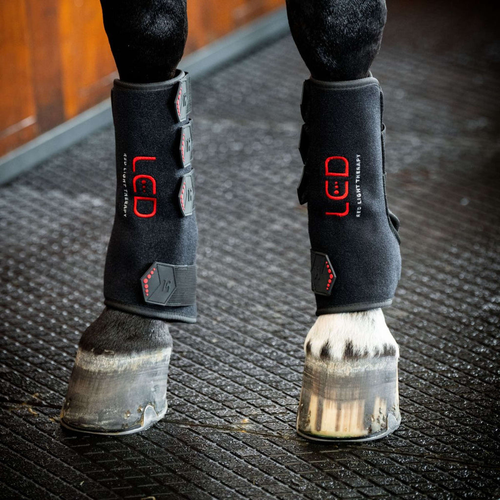 Horseware Leg Wraps LED Red Light Therapy Pair Noir/Noir