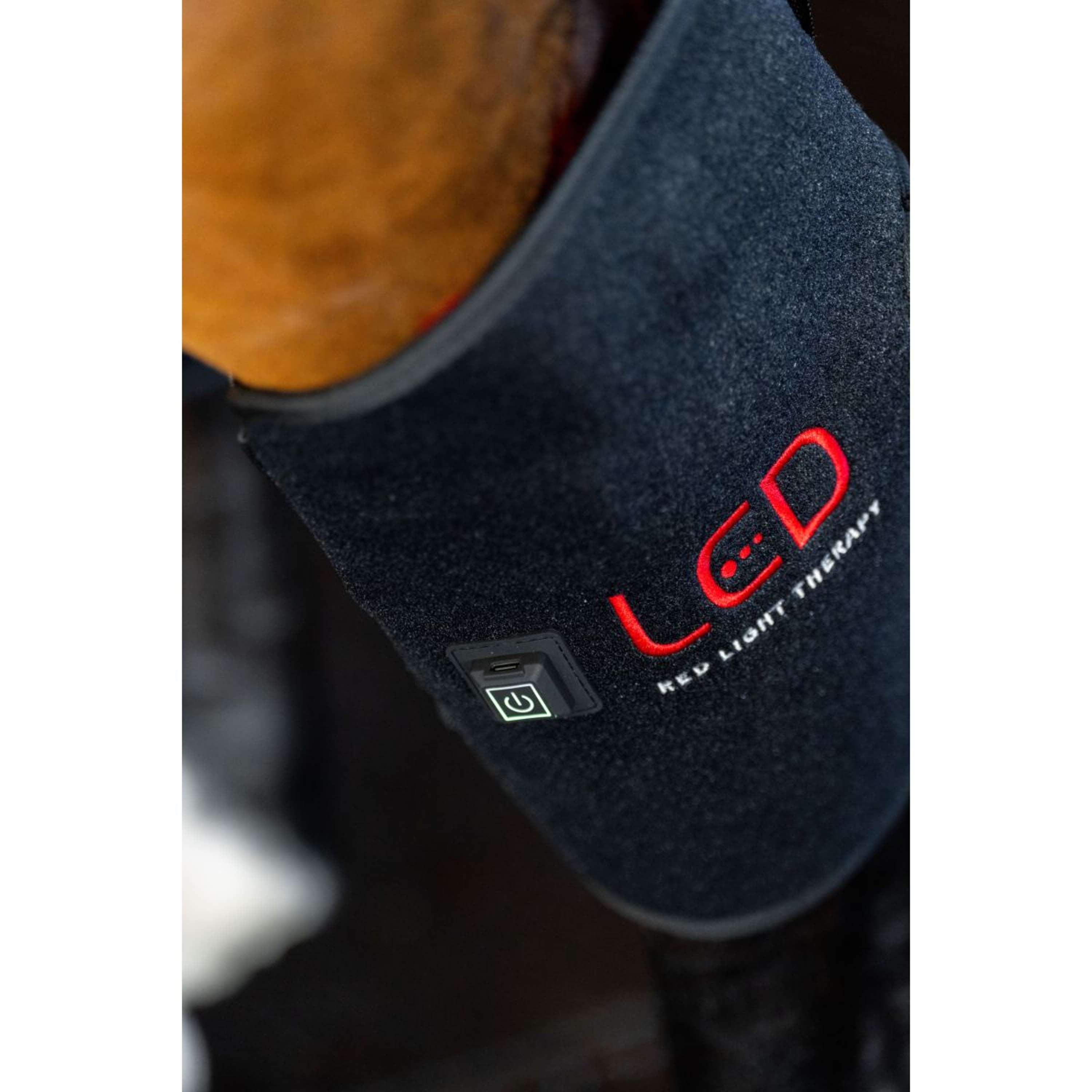 Horseware Hock Boots LED Red Light Therapy Pair Noir/Noir