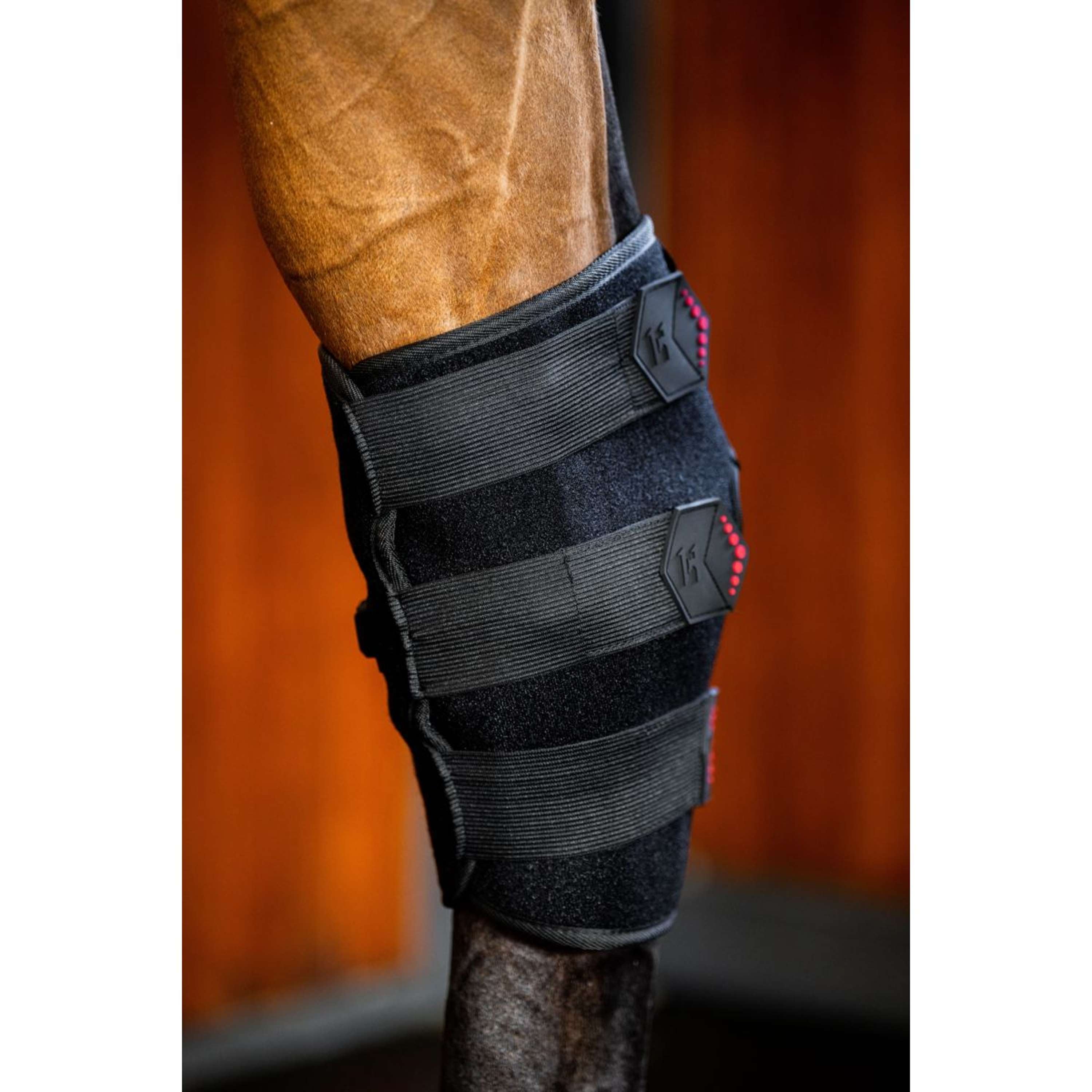 Horseware Hock Boots LED Red Light Therapy Pair Noir/Noir