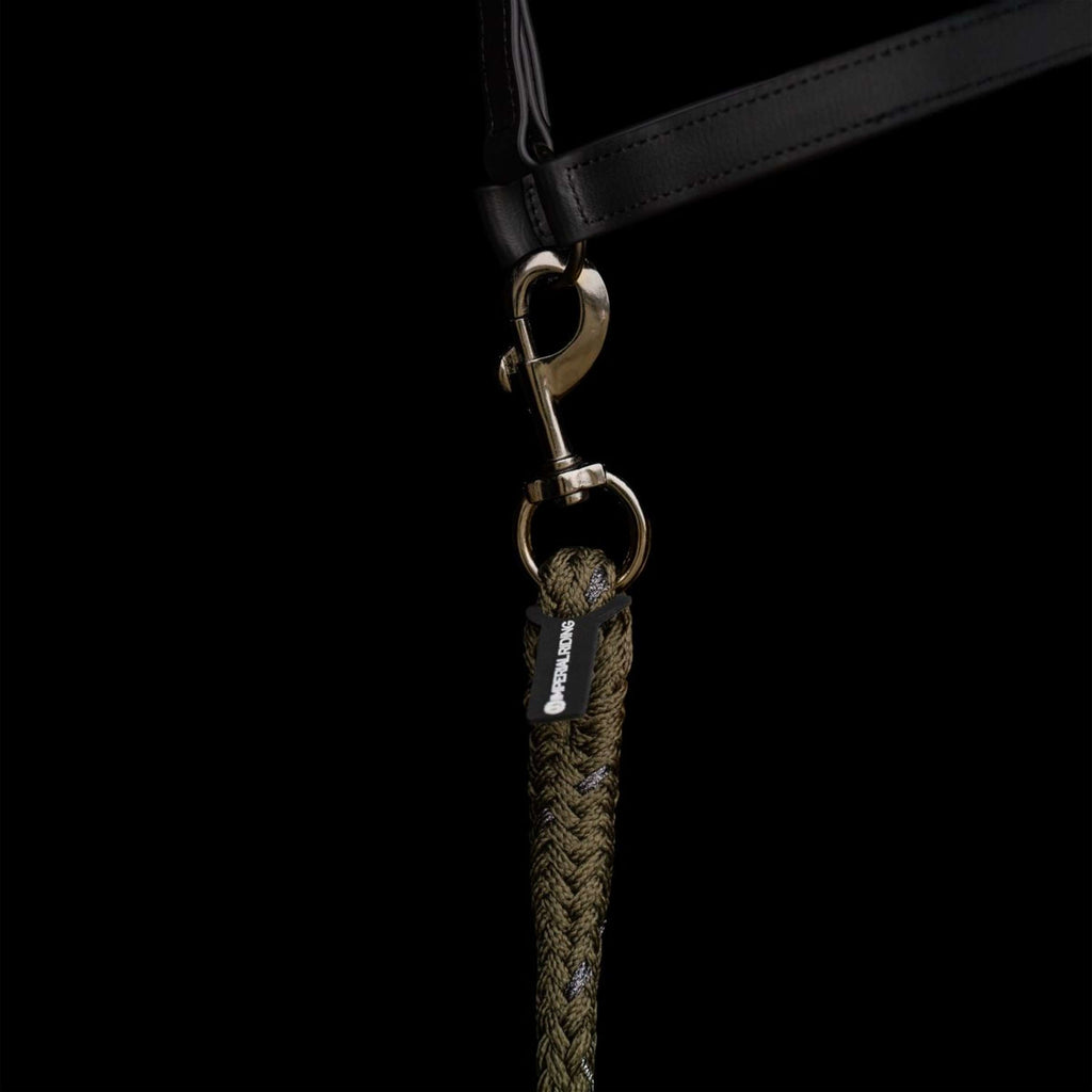 Imperial Riding Corde pour Licol IRHDeluxe avec Mousqueton Olive Vert
