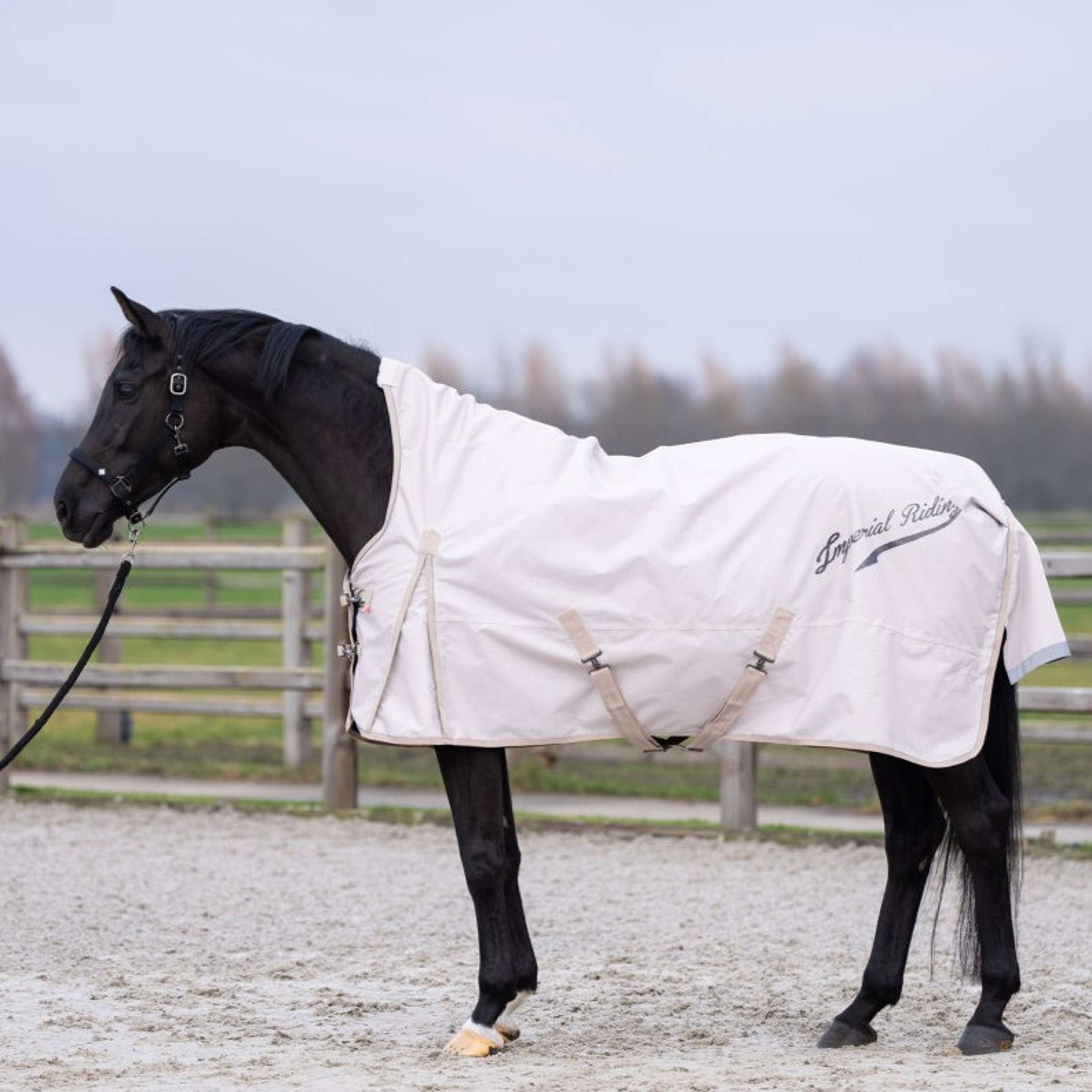 Imperial Riding Couverture d'Extérieur IRHSuper-dry AOP 0g Taupe
