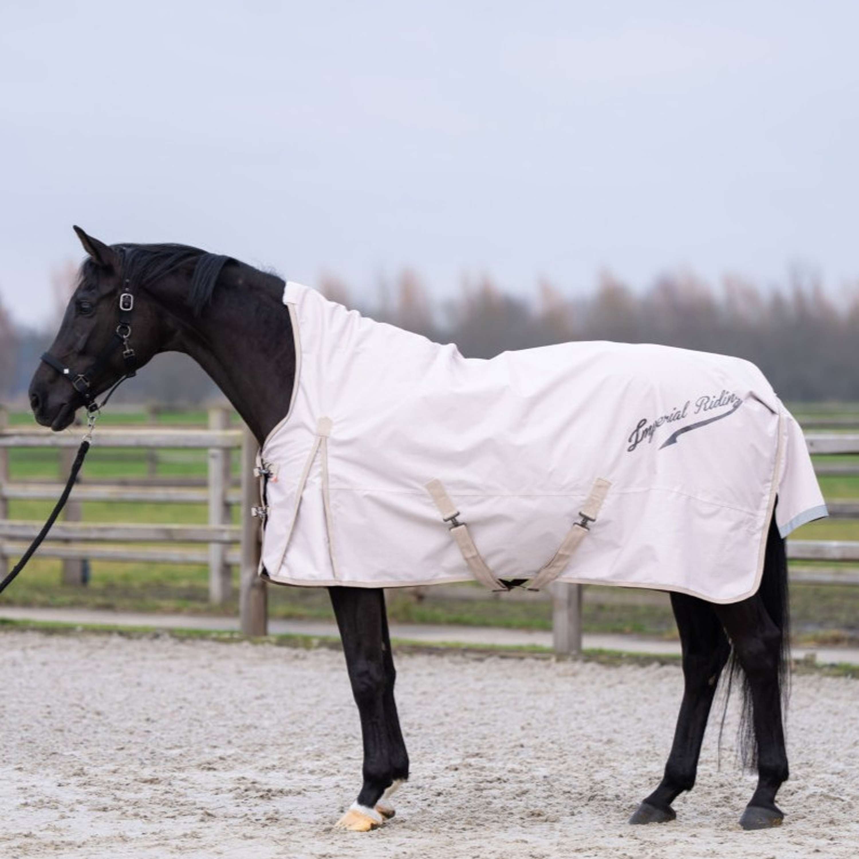 Imperial Riding Couverture d'Extérieur IRHSuper-dry AOP 200g Taupe