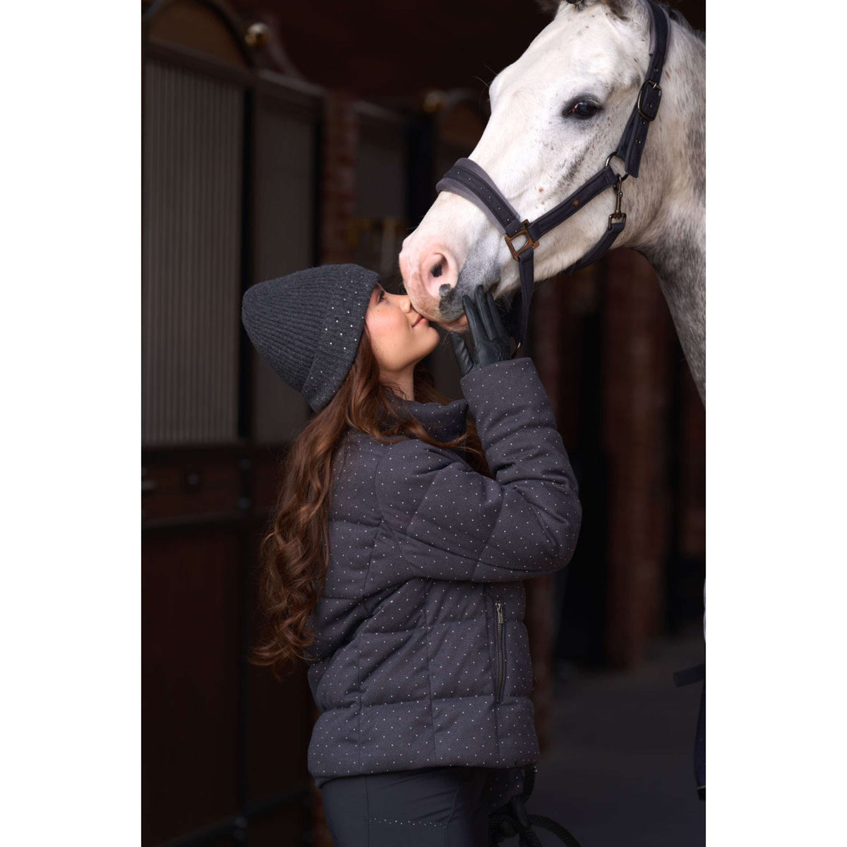 Imperial Riding Bonnet IRHChilly Sparkle Gris