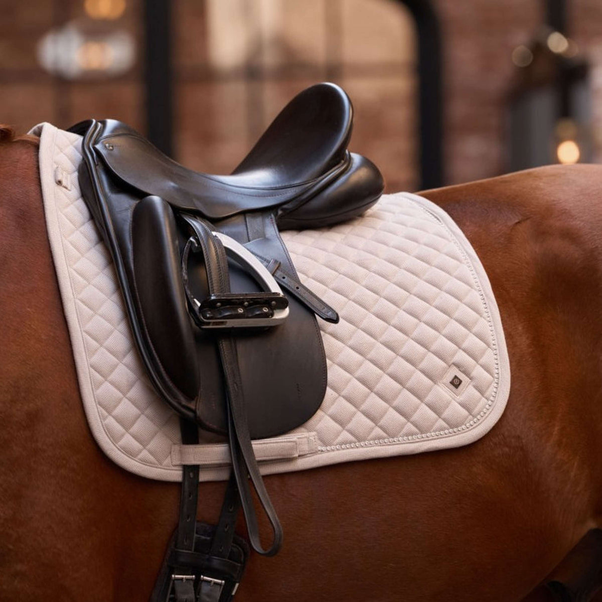 Imperial Riding Tapis de Selle IRHPenny herringbone Dressage Taupe
