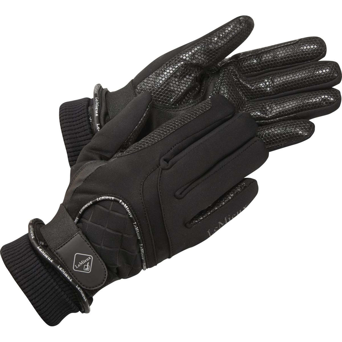 LeMieux Gants d'Équitation Waterproof Lite Noir