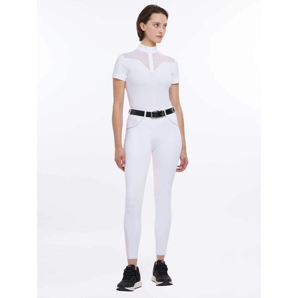 LeMieux Pantalon d'Équitation Victoria Siège en Daim Blanc