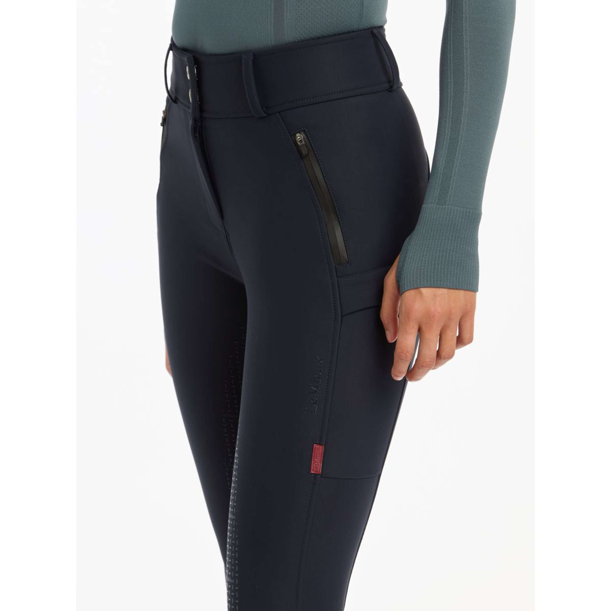 LeMieux Pantalon d'Équitation Drytex Full Grip Marin