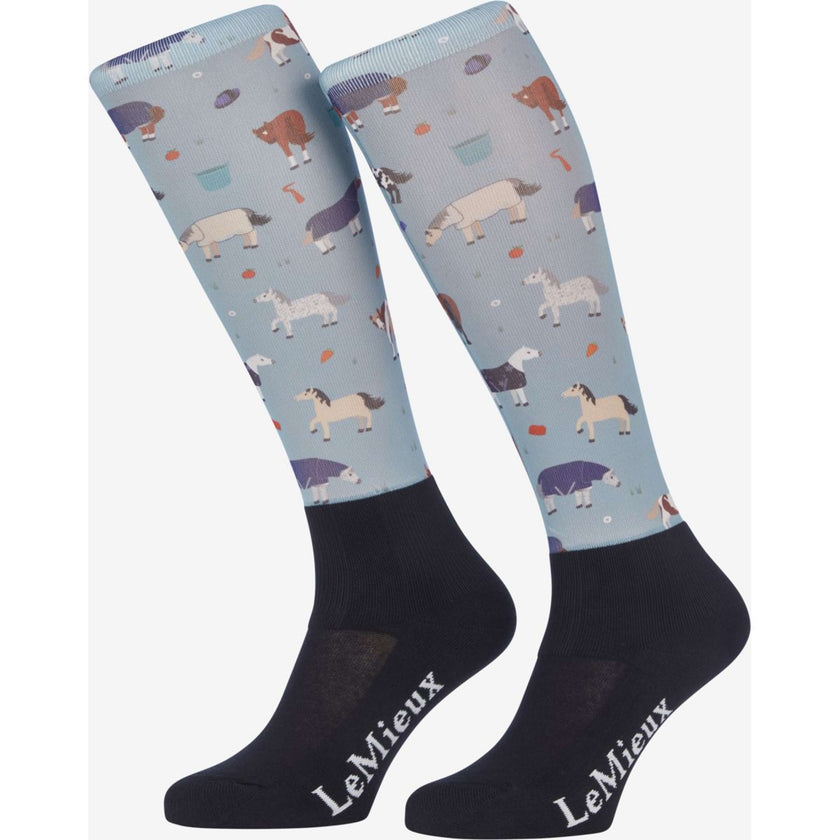 LeMieux Chaussettes Footsie Mini Pony Glacier