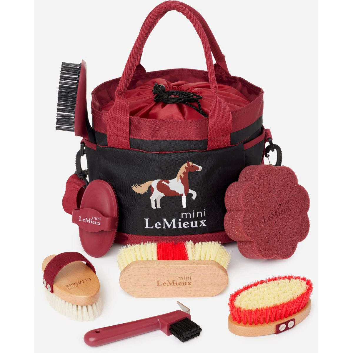 LeMieux Kit de Pansage Mini Rouge