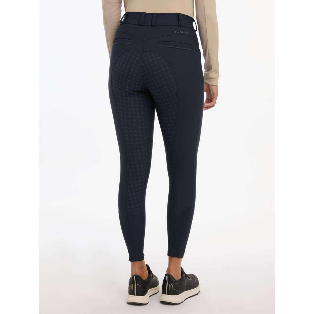 LeMieux Pantalon d'Équitation Isabelle Full Grip Marin