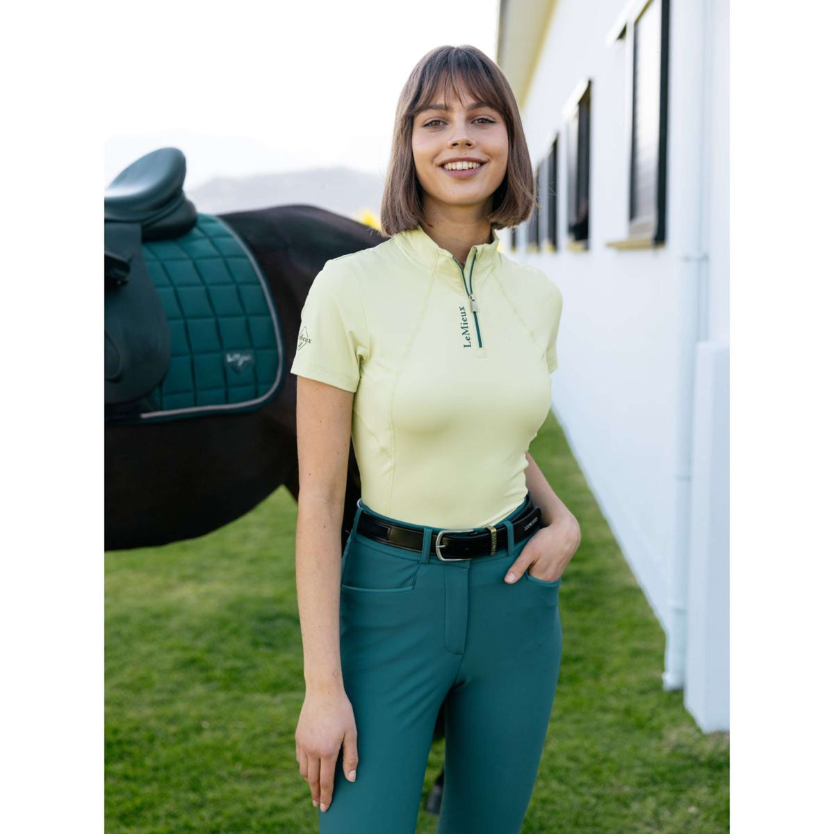 LeMieux Base Layer Classique Manches Courtes Macaron