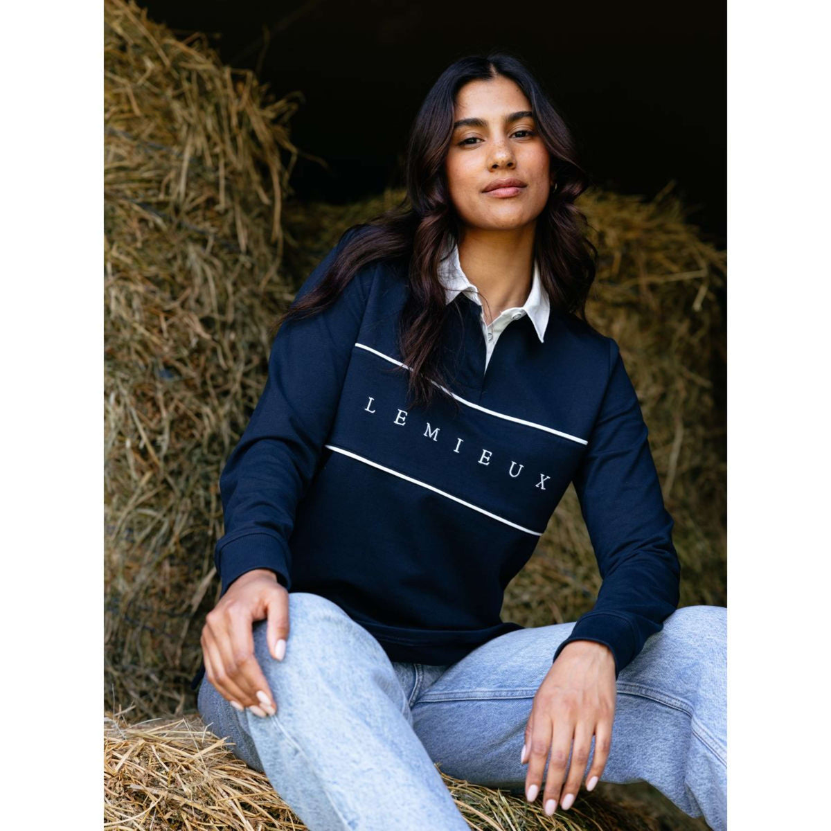 LeMieux Polo de Rugby Rochelle Marin