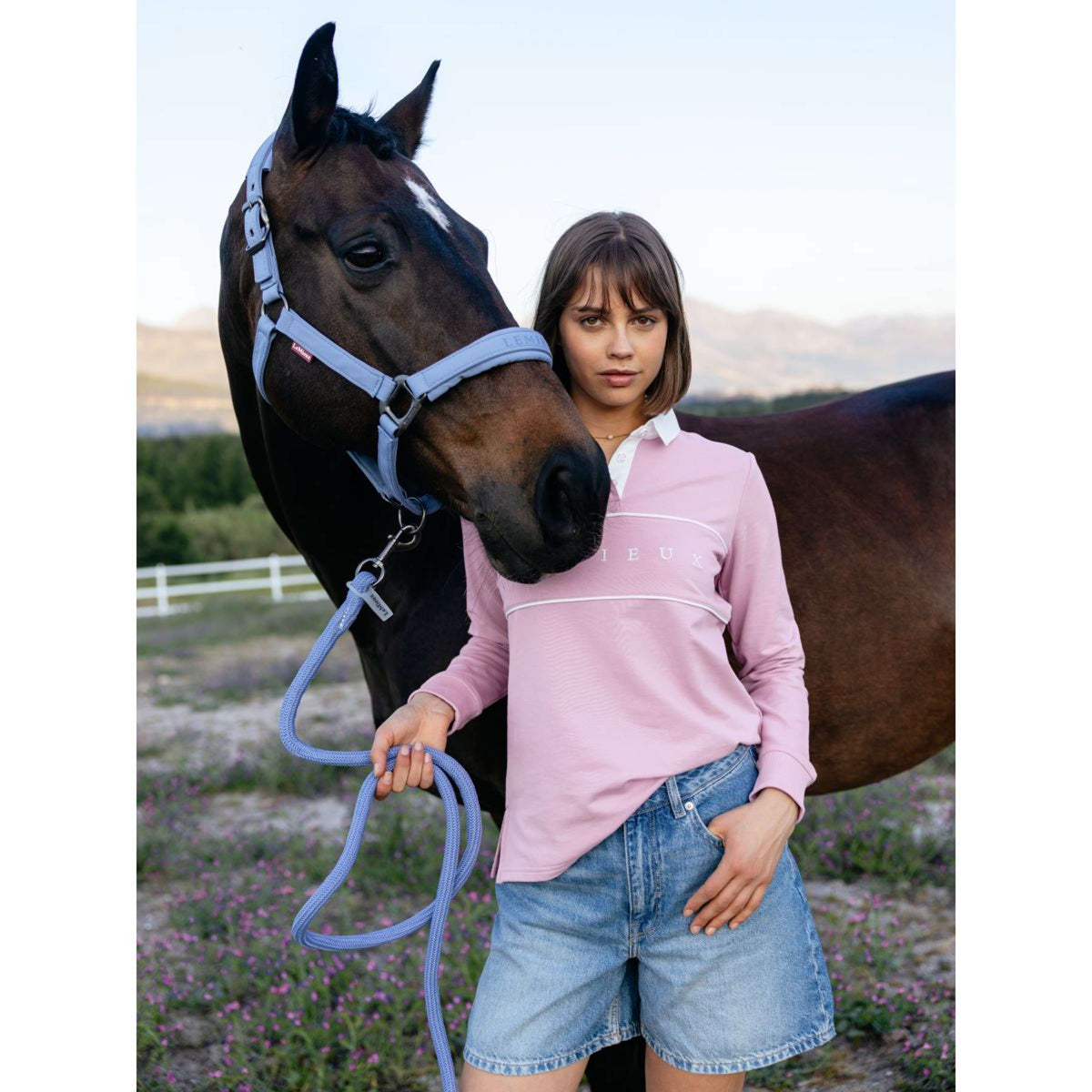 LeMieux Polo de Rugby Rochelle Fondant