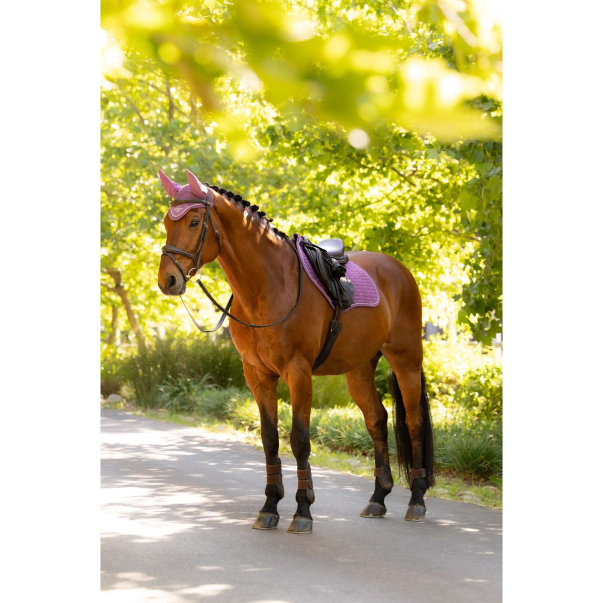 LeMieux Tapis de Selle Suede Close Contact Square de Saut Mallow