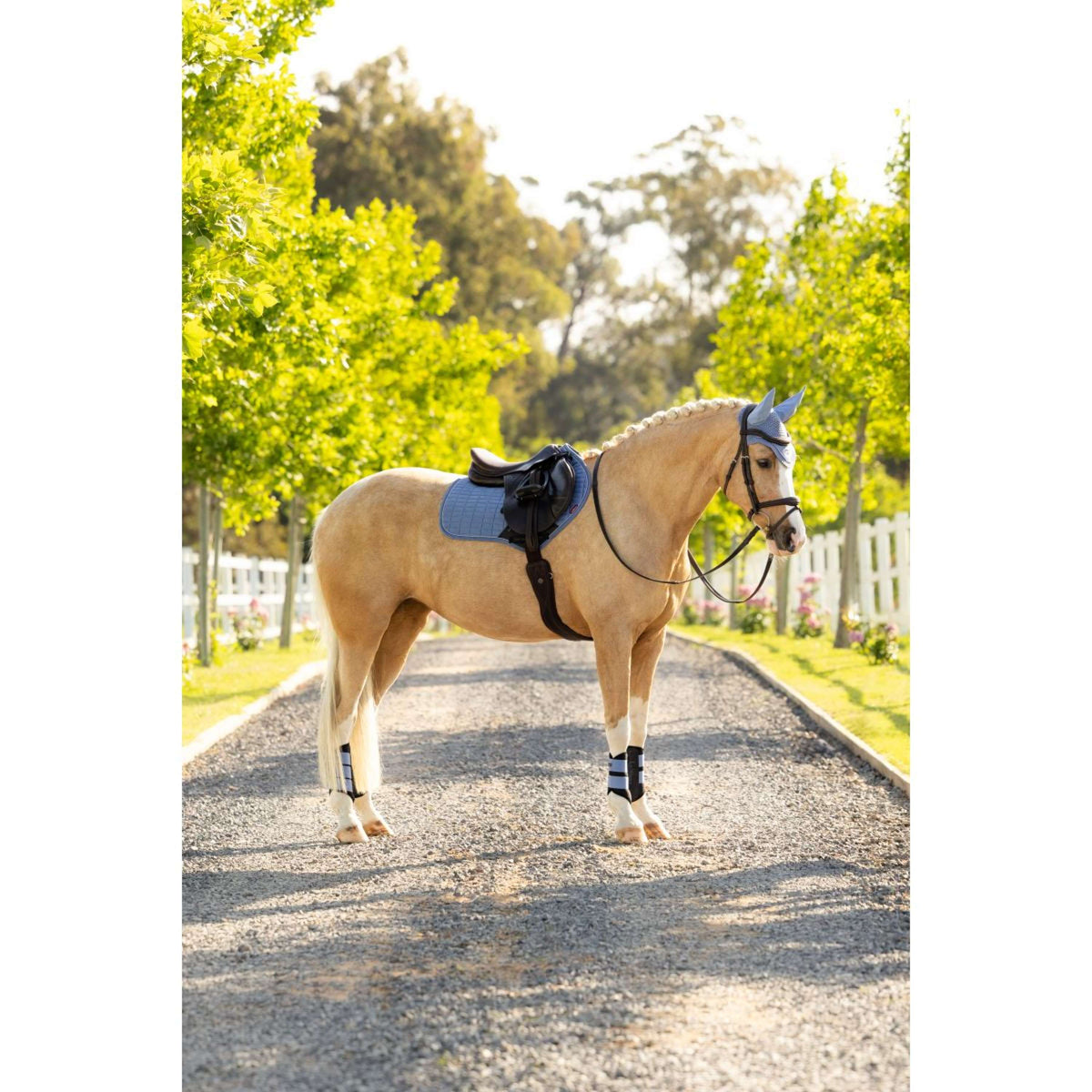 LeMieux Tapis de Selle Suede Close Contact Square de Saut Powder Blue