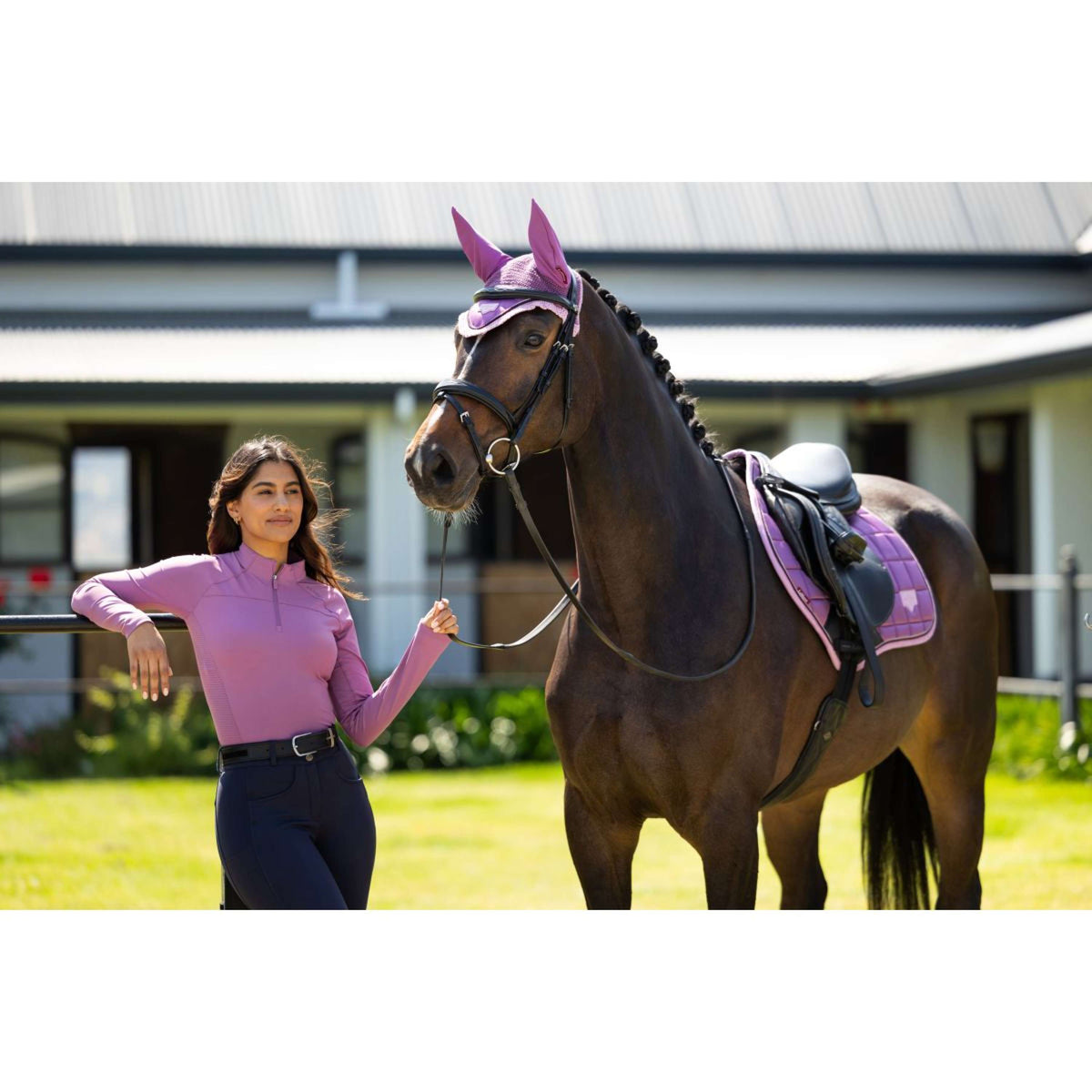 LeMieux Tapis de Selle Loire Classic Close Contact Square de Saut Mallow