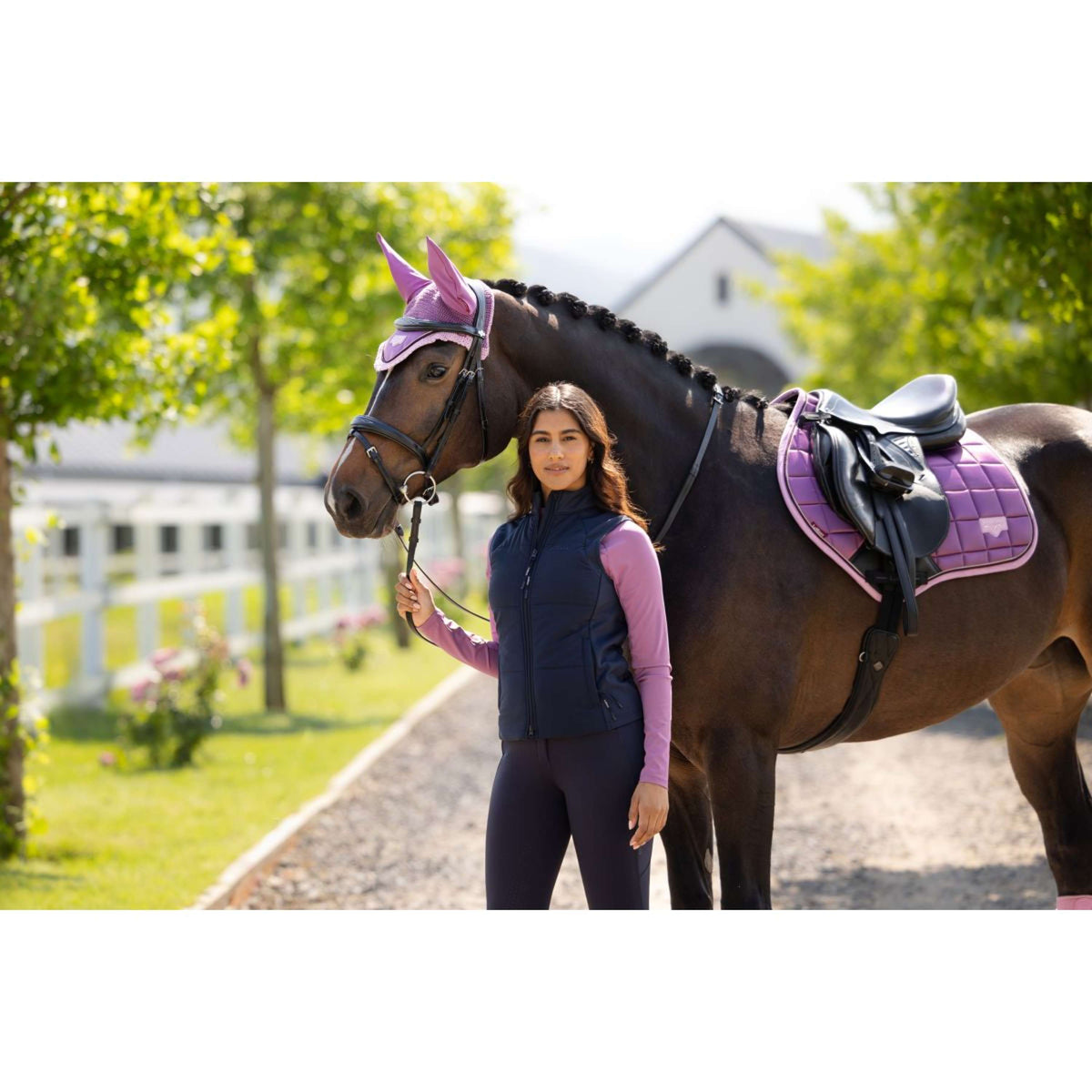 LeMieux Tapis de Selle Loire Classic Close Contact Square de Saut Mallow