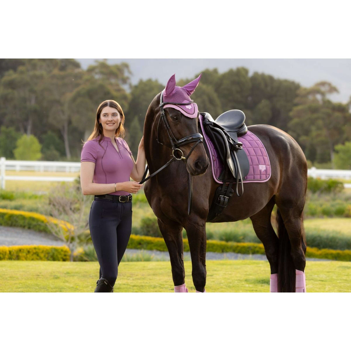 LeMieux Tapis de Selle Loire Classic Square Dressage Mallow