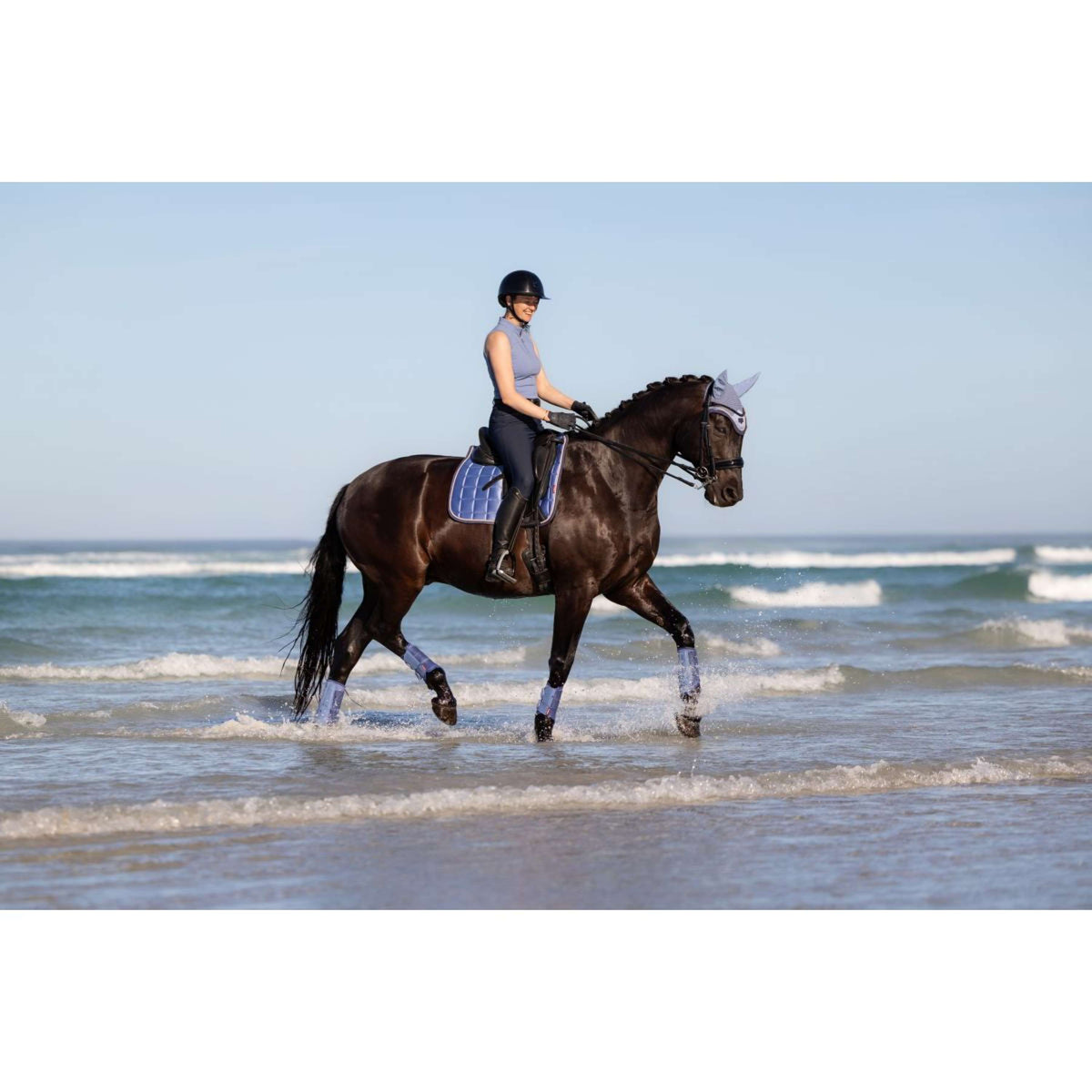 LeMieux Tapis de Selle Loire Classic Square Dressage Powder Blue