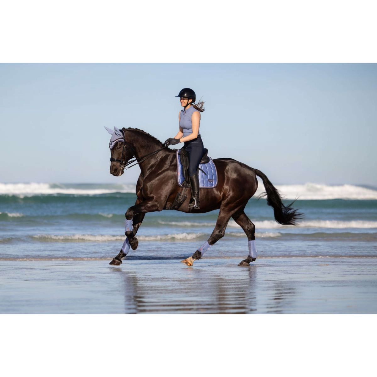 LeMieux Tapis de Selle Loire Classic Square Dressage Powder Blue