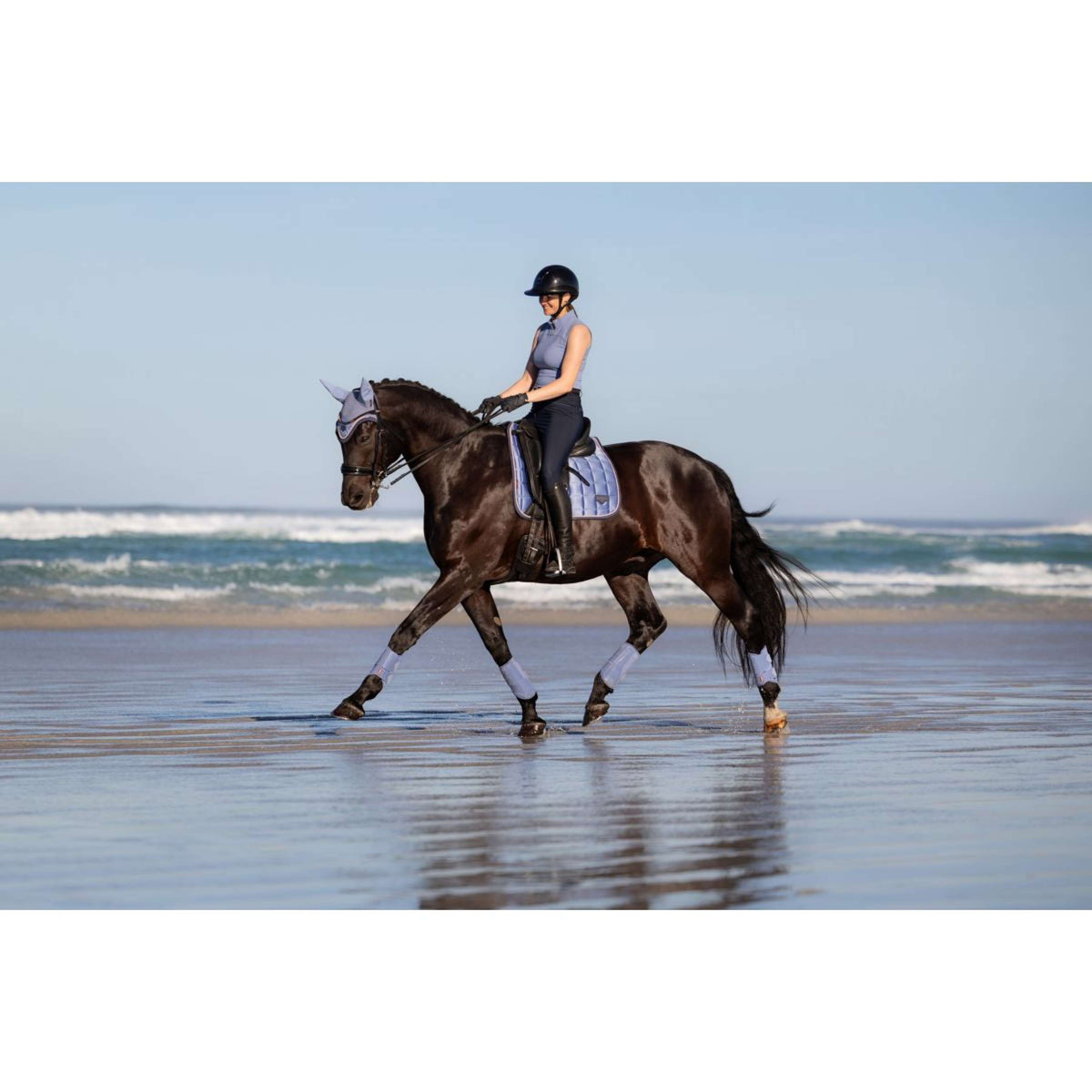 LeMieux Tapis de Selle Loire Classic Square Dressage Powder Blue