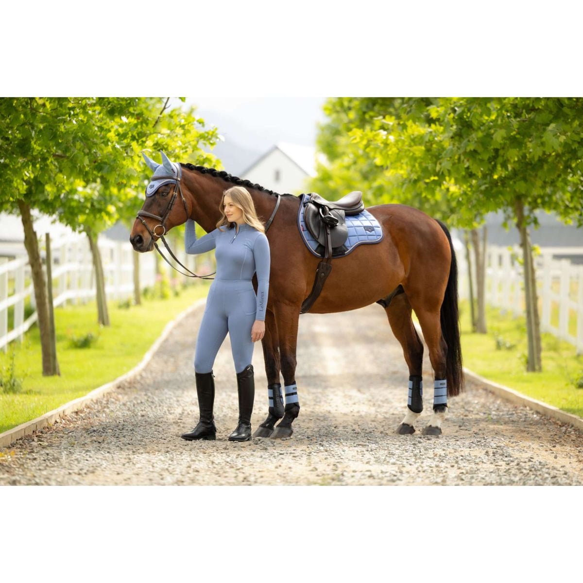 LeMieux Tapis de Selle Loire Classic Square Polyvalent Powder Blue