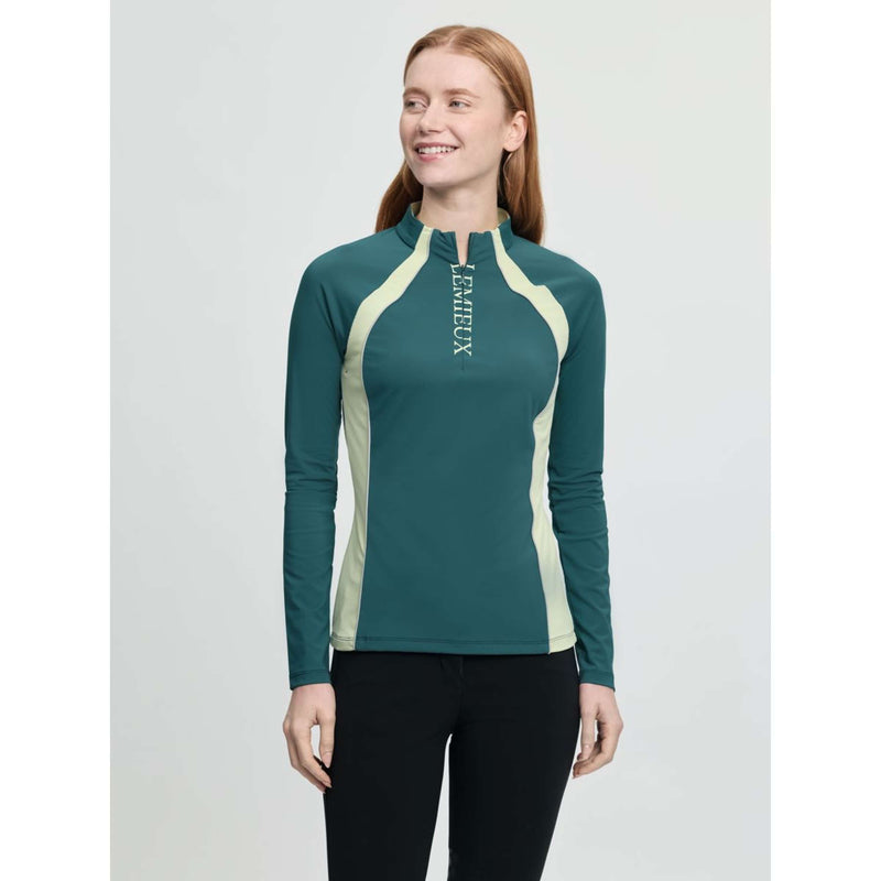 LeMieux Base Layer Philippa Mesh Longues Manches Jungle