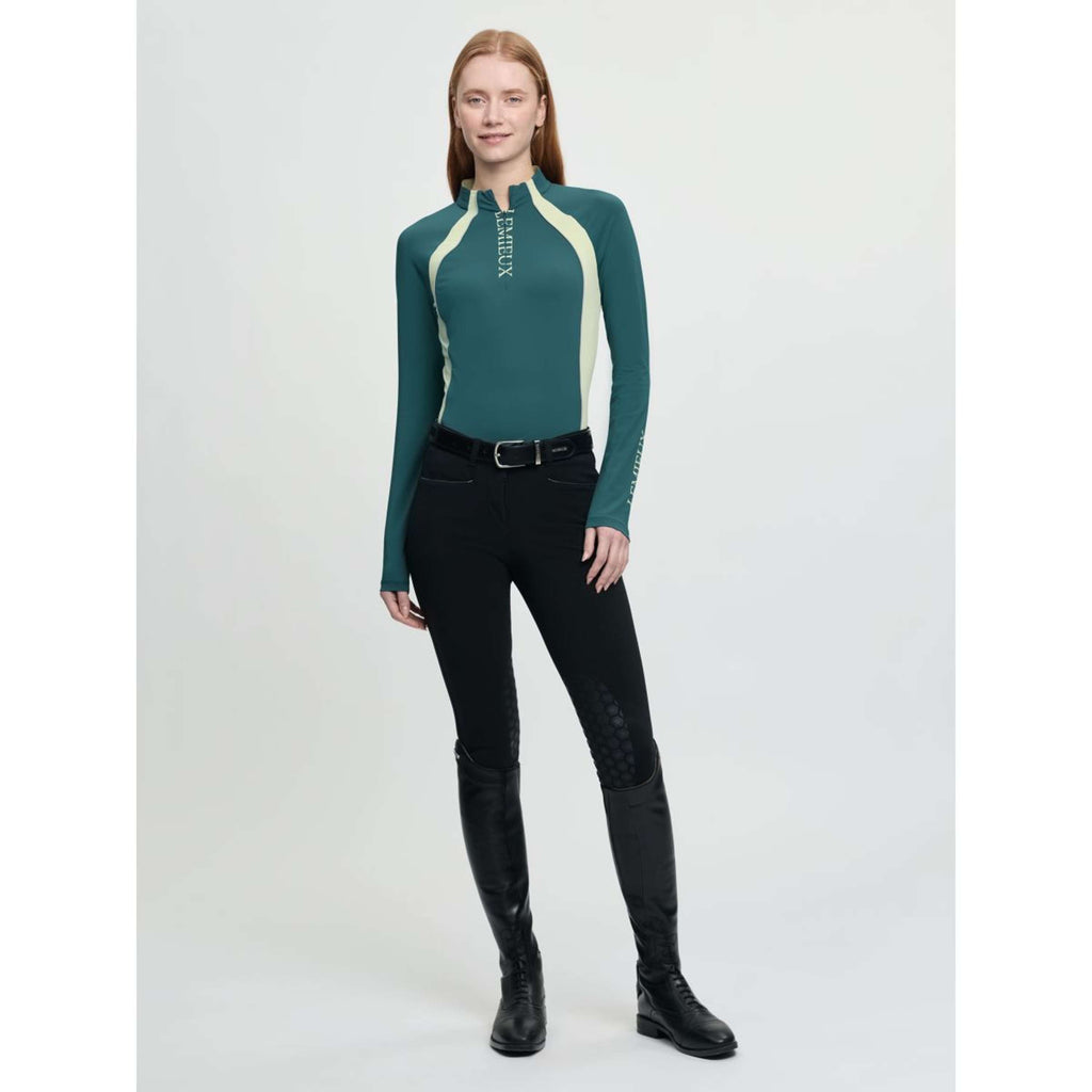 LeMieux Base Layer Philippa Mesh Longues Manches Jungle