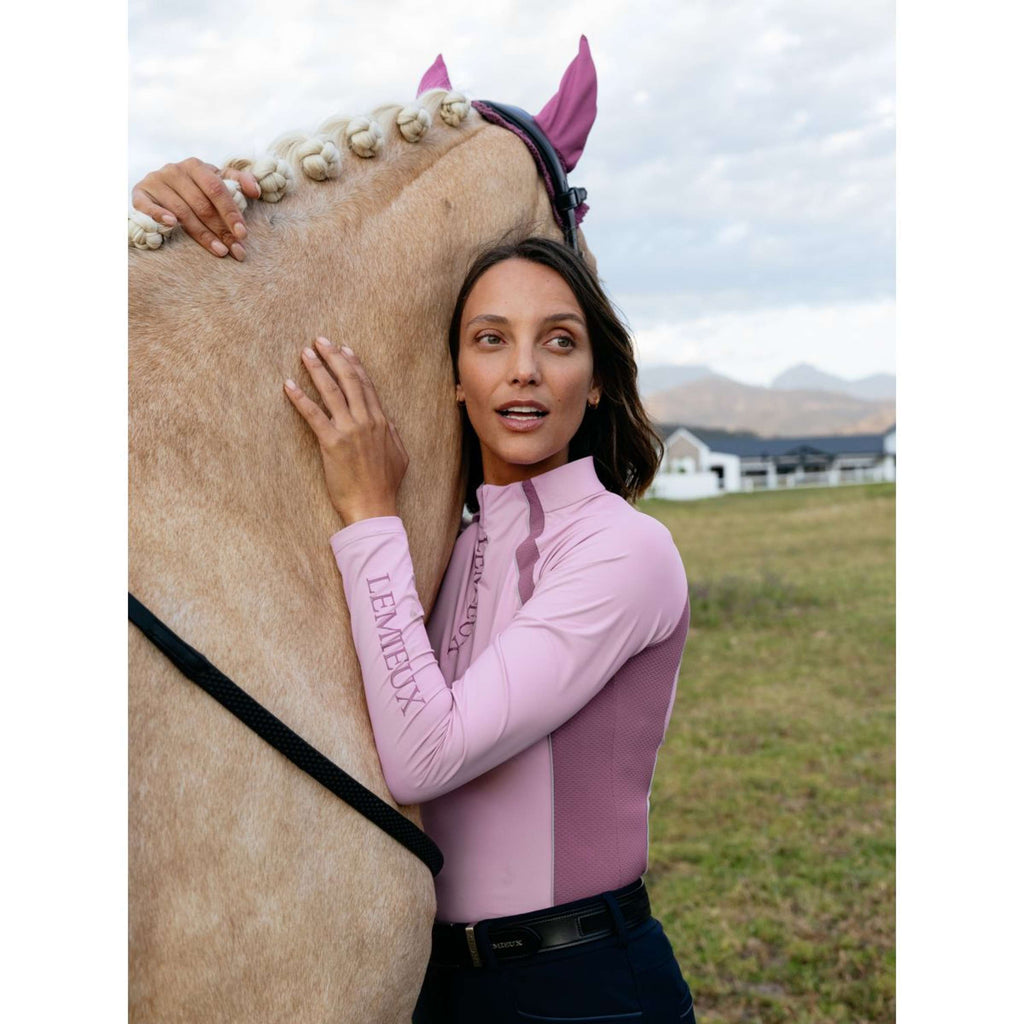 LeMieux Base Layer Philippa Mesh Longues Manches Fondant