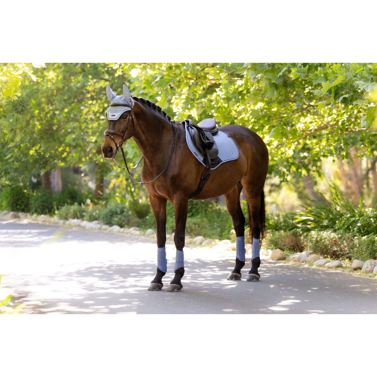 LeMieux Tapis de Selle Essence Close Contact Square de Saut Powder Blue