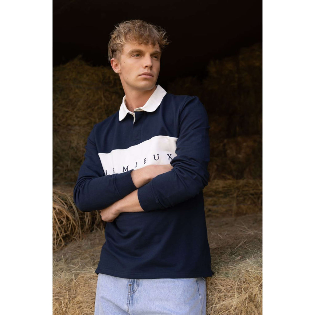 LeMieux Polo de Rugby Hommes Marin