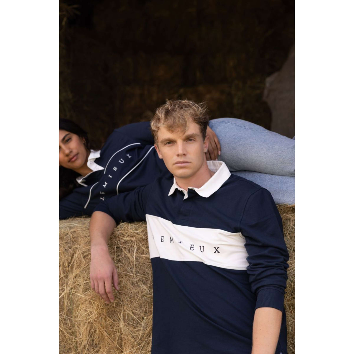 LeMieux Polo de Rugby Hommes Marin