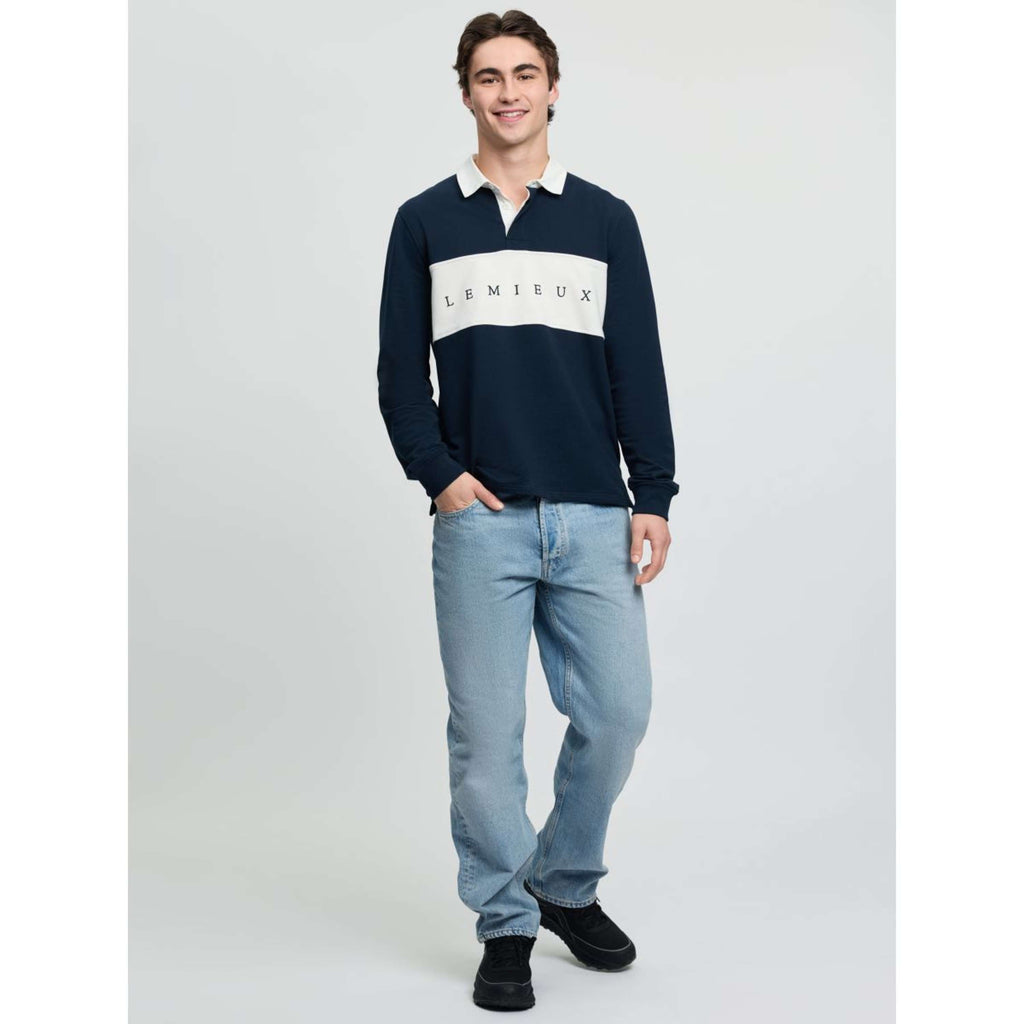 LeMieux Polo de Rugby Hommes Marin