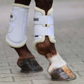 Kavalkade Dressage Boots avec Fausse Fourrure Blanc