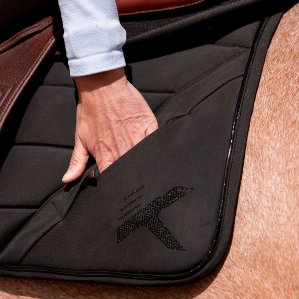 K by EQUITHÈME Tapis de Selle Vega Polyvalence Noir
