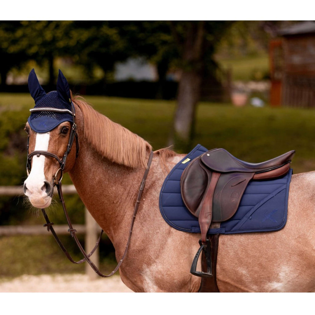 K by EQUITHÈME Tapis de Selle Vega Polyvalence Marine
