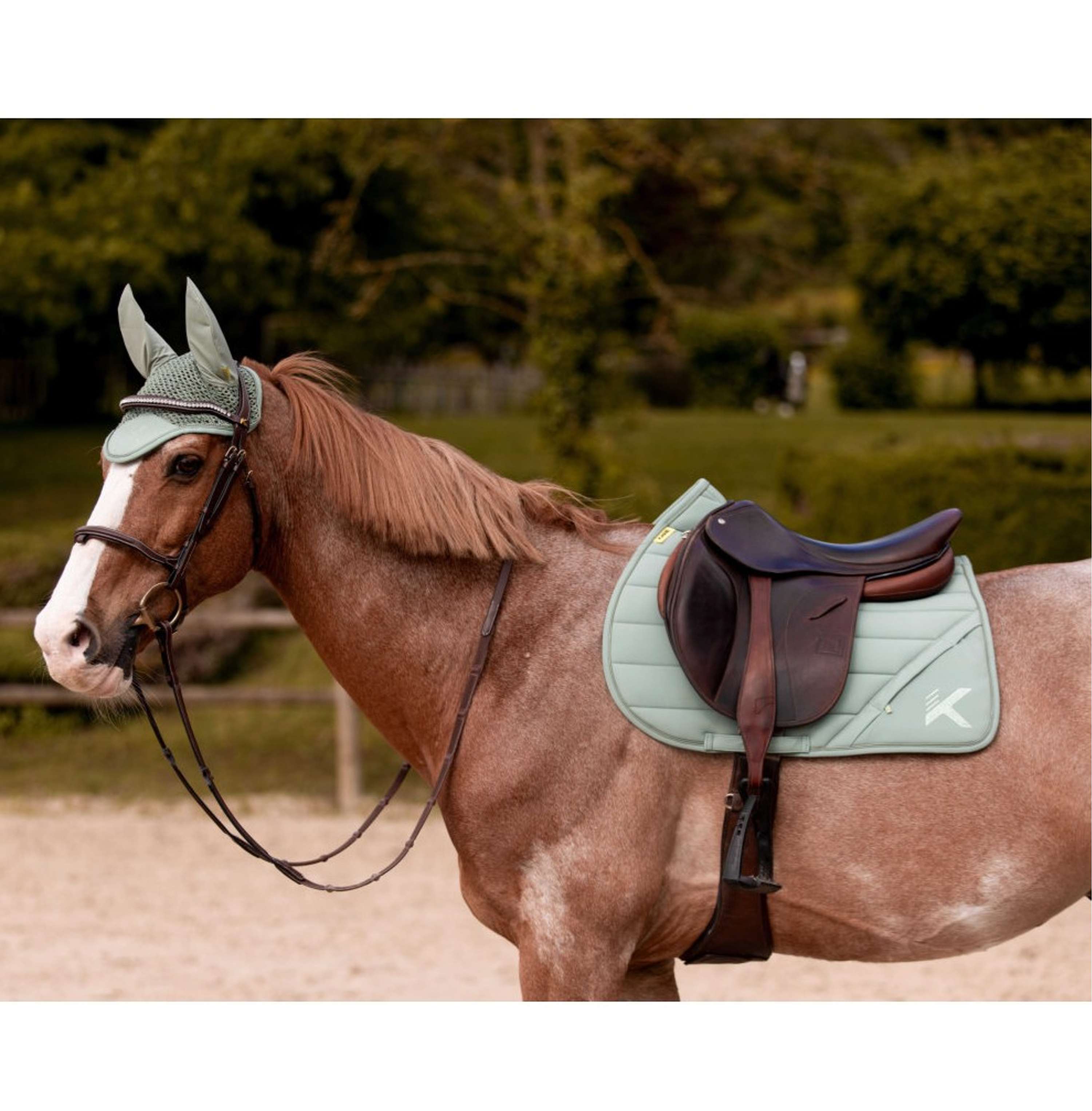 K by EQUITHÈME Tapis de Selle Vega Polyvalence Vert
