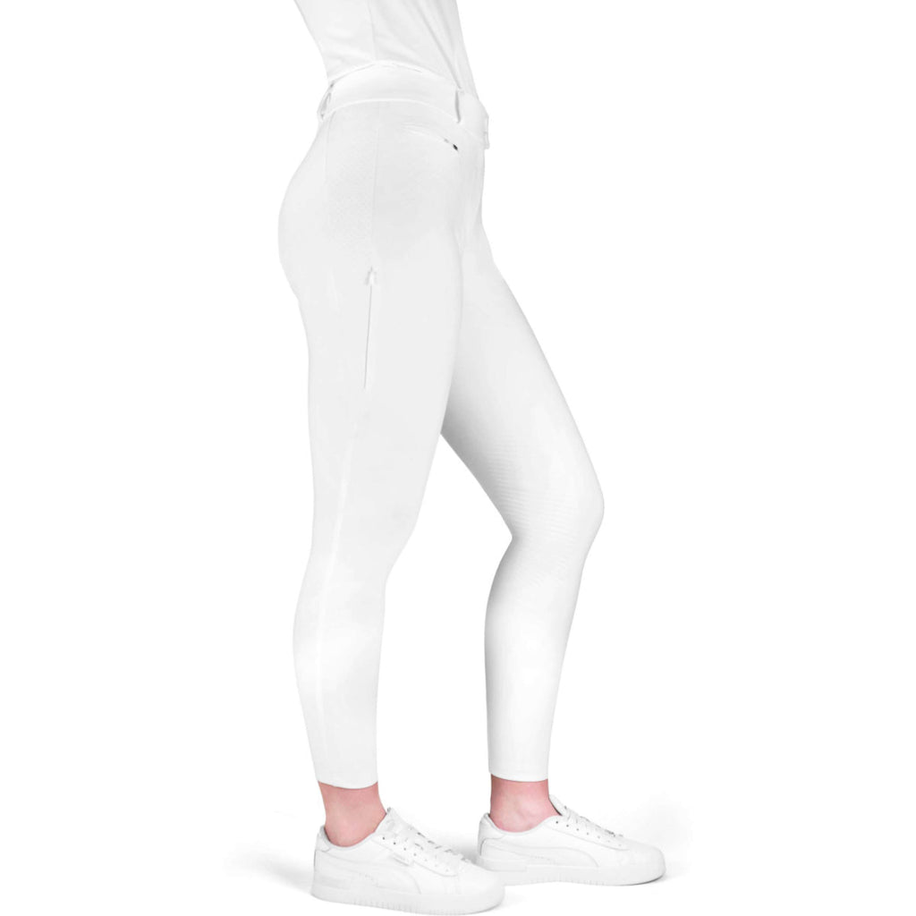 K by EQUITHÈME Pantalon d'Équitation Explore Full Grip Blanc