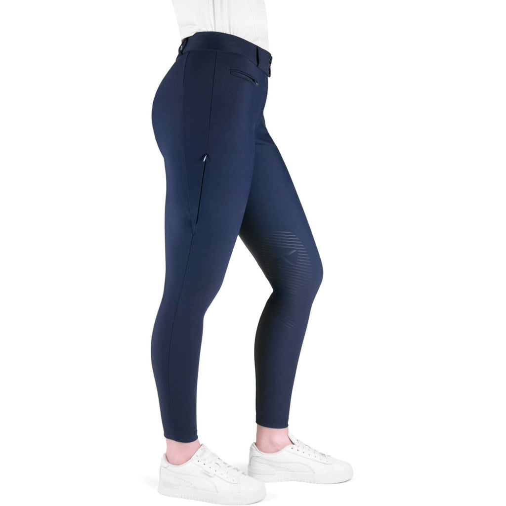 K by EQUITHÈME Pantalon d'Équitation Explore Full Grip Marine