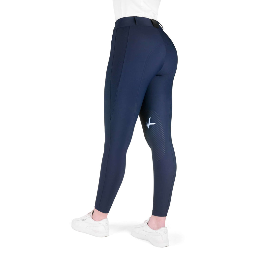 K by EQUITHÈME Pantalon d'Équitation Explore Full Grip Marine