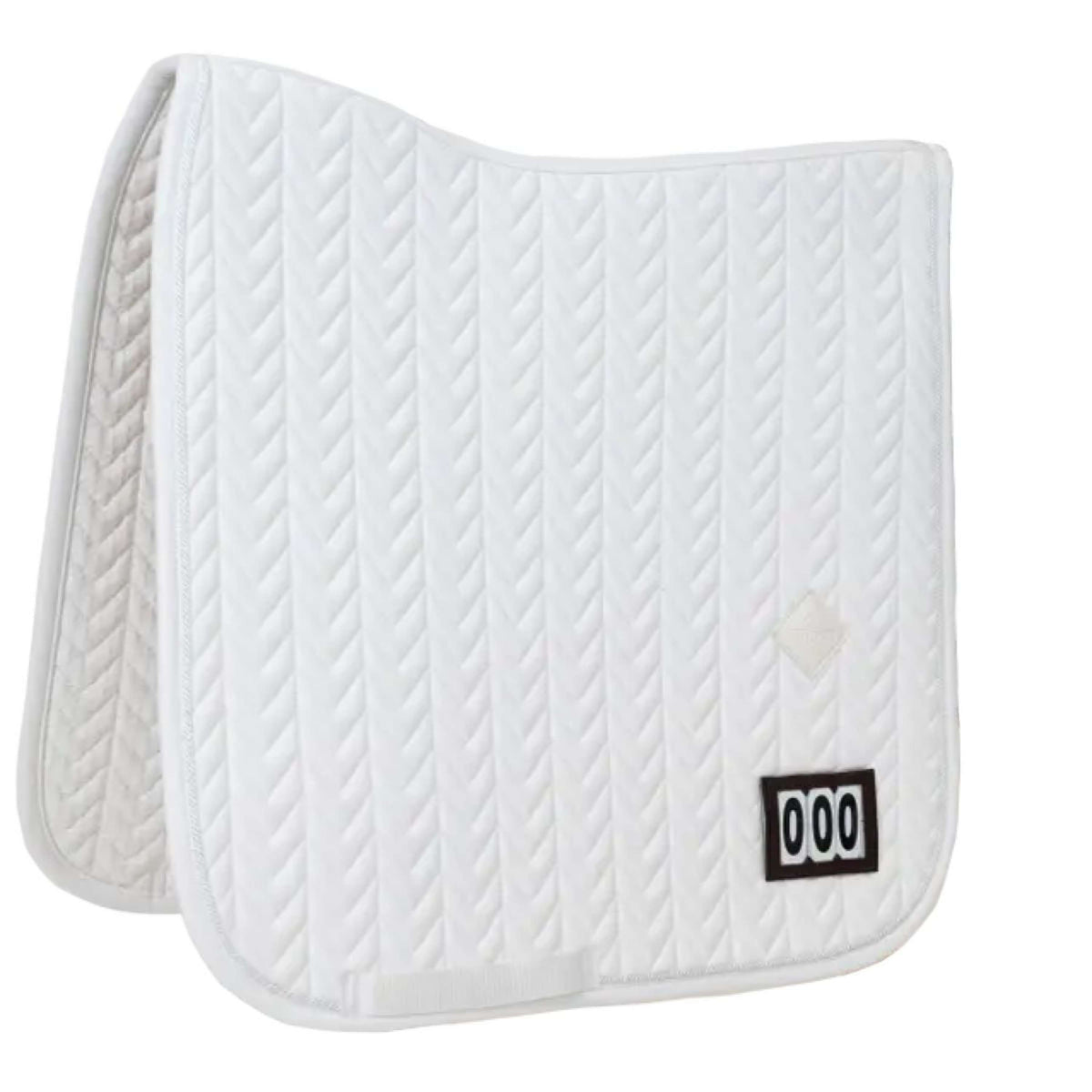 Kentucky Horsewear Tapis de Selle Fishbone Competiton Dressage Blanc