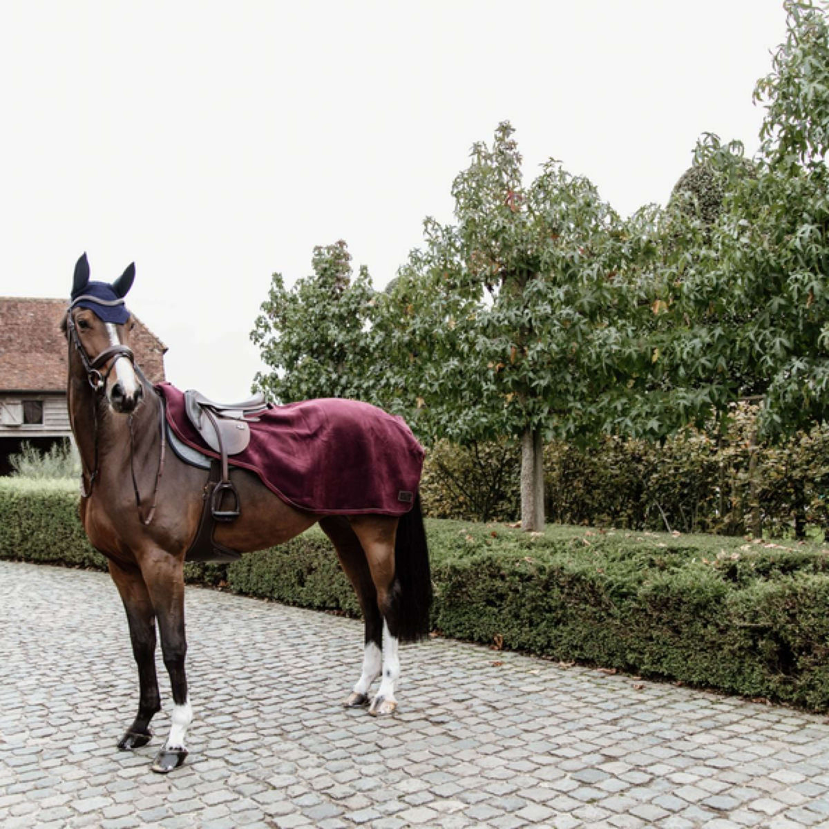 Kentucky Couvre-reins Heavy Fleece Bordeaux