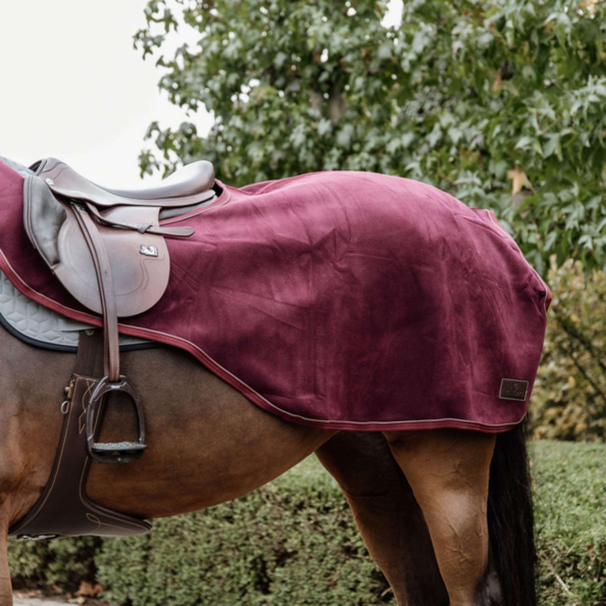 Kentucky Couvre-reins Heavy Fleece Bordeaux