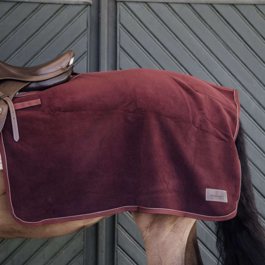 Kentucky Couvre-reins Carré Heavy Fleece Bordeaux