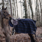 Kentucky Couvre-reins Carré Heavy Fleece Bleu foncé