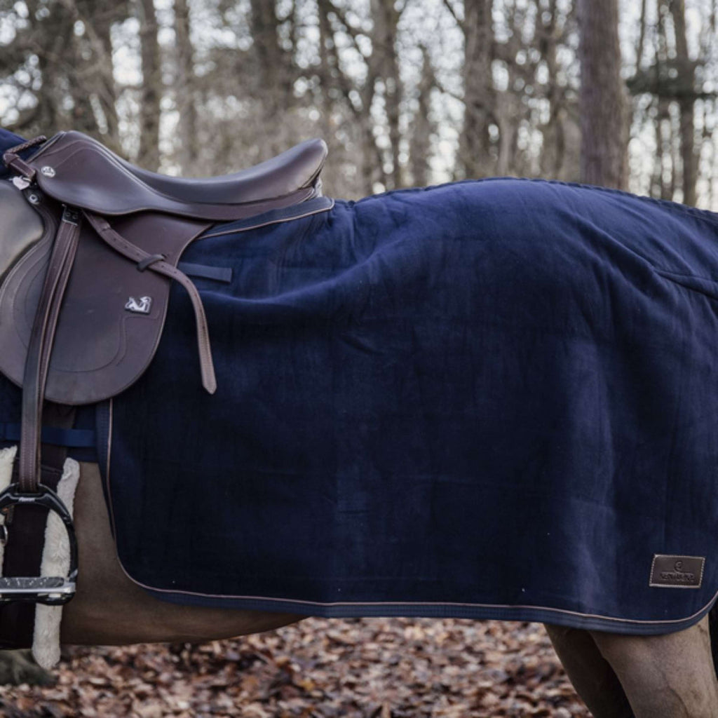 Kentucky Couvre-reins Carré Heavy Fleece Marin