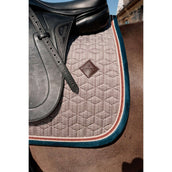 Kentucky Horsewear Tapis de Selle Pied-de-Poule Dressage Bordeaux/Marine