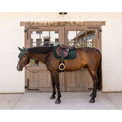 Kentucky Tapis de Selle Velvet Mini Pearls de Saut Pine Green