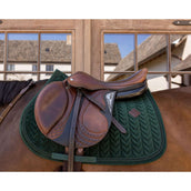 Kentucky Tapis de Selle Velvet Mini Pearls de Saut Pine Green